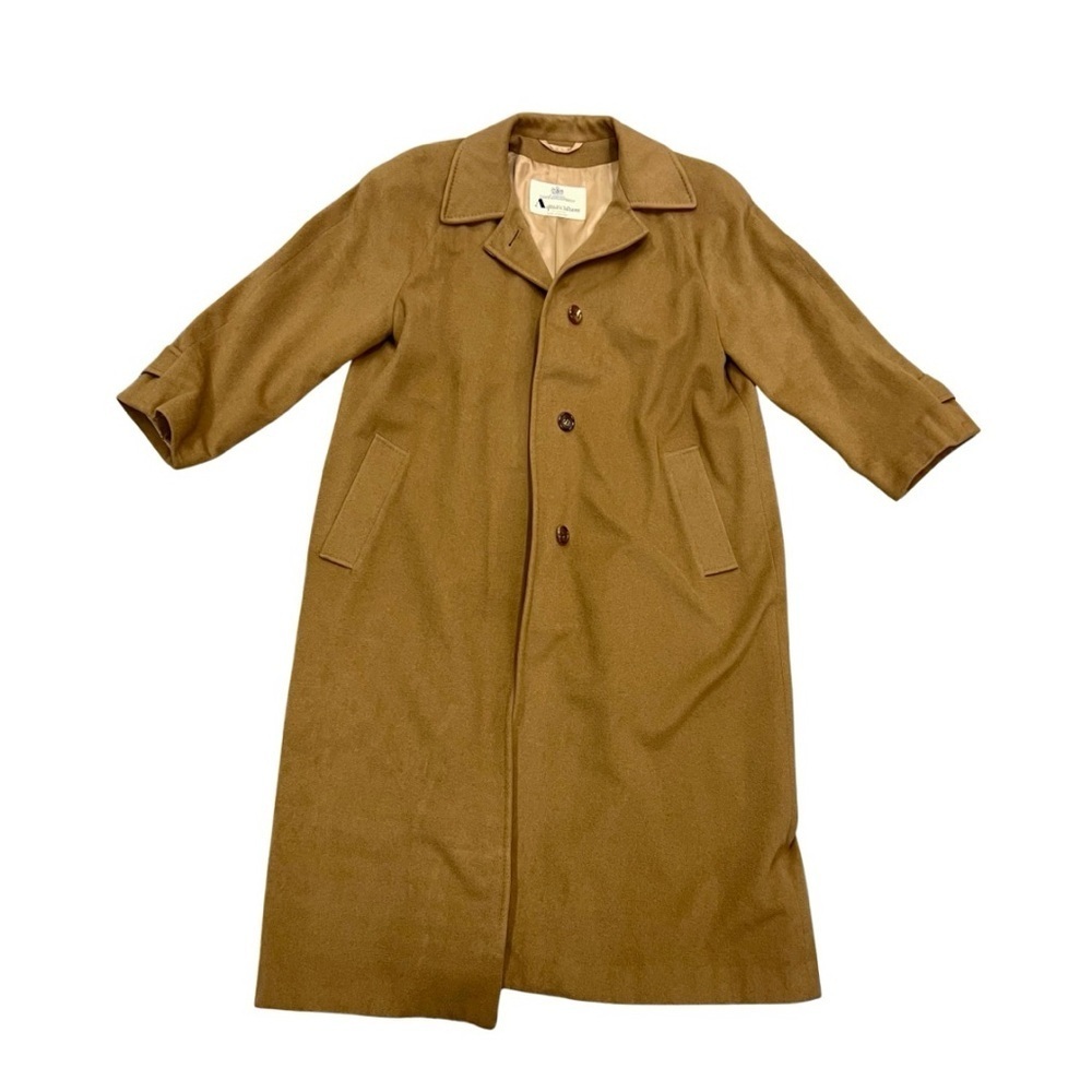 Aquascutum of London Pure Cashmere Camel Coat Made in England Size M/54